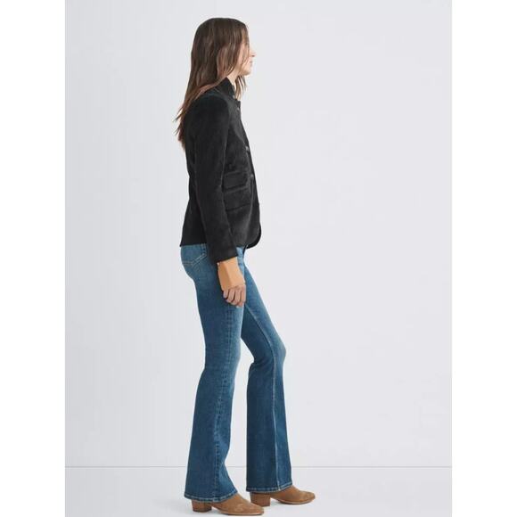 Rag & Bone Slade Blazer Black Corduroy‎ Fall Blazer Capsule Wardrobe Size 2 - Picture 3 of 11